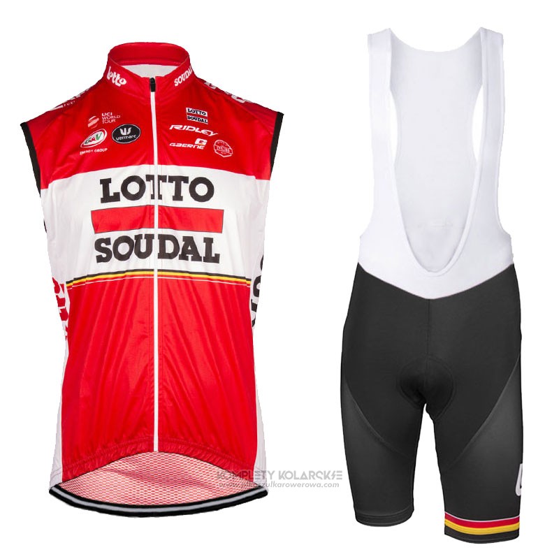 2017 Kamizelka Wiatroszczelna Lotto Soudal Czerwony